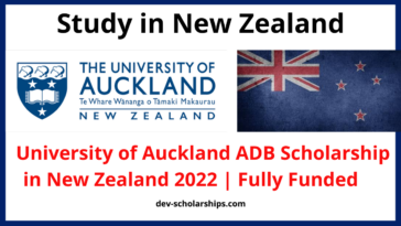 University of Auckland Scholarships 2022 Fully Funded